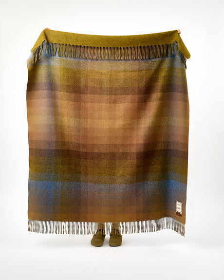 Antique Spectrum Double Sided Lambswool Throw