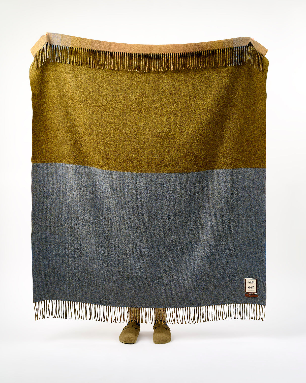 Antique Spectrum Double Sided Lambswool Throw