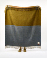 Antique Spectrum Double Sided Lambswool Throw
