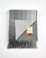 Charcoal Spectrum Double Sided Lambswool Throw