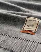 Charcoal Spectrum Double Sided Lambswool Throw