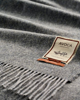 Charcoal Spectrum Double Sided Lambswool Throw