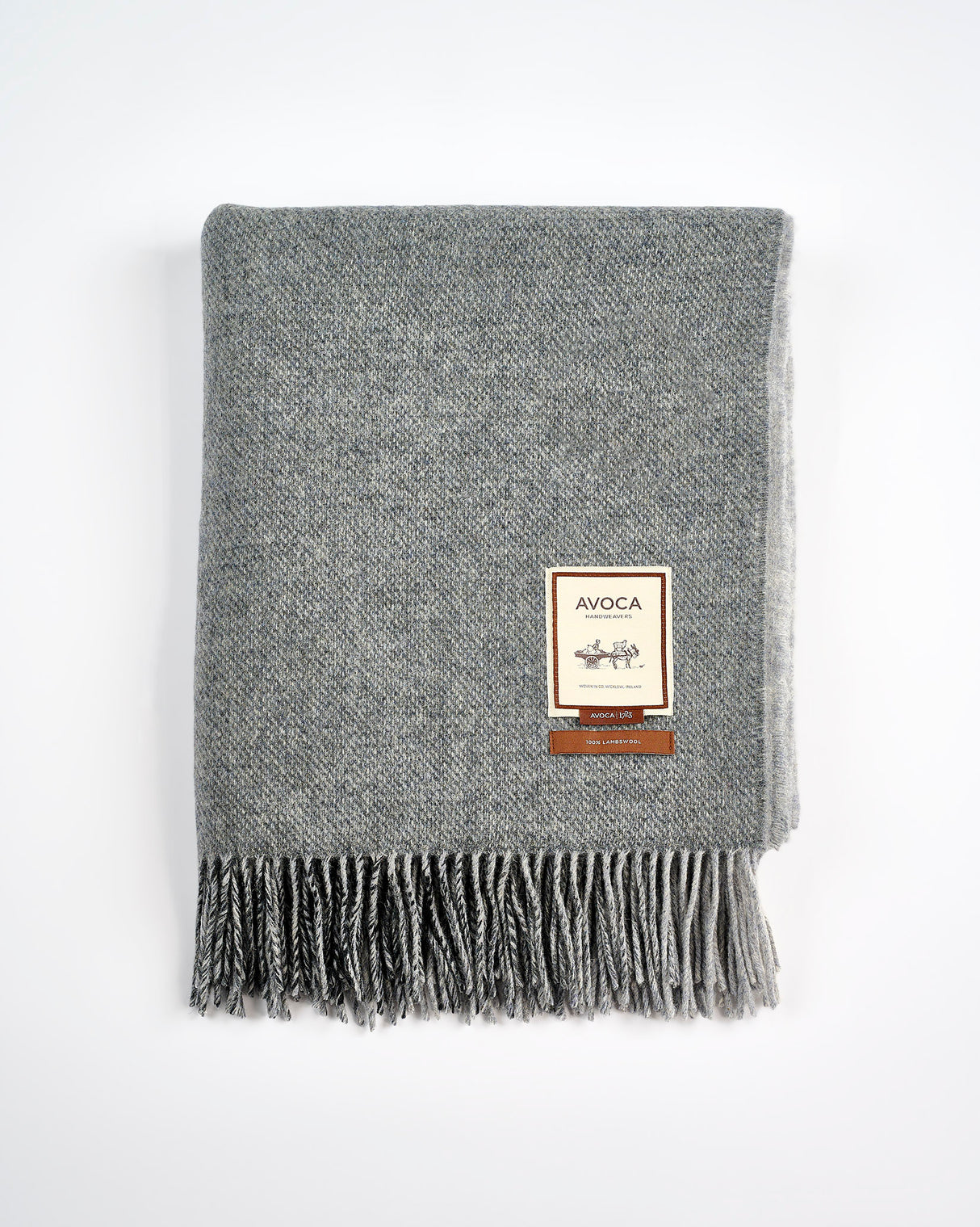 Charcoal Spectrum Double Sided Lambswool Throw