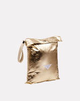 Gold & Black Reversible Pull on Hood