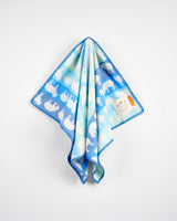 Baa Blue Stripes Fluffy Sheep Baby Blanket