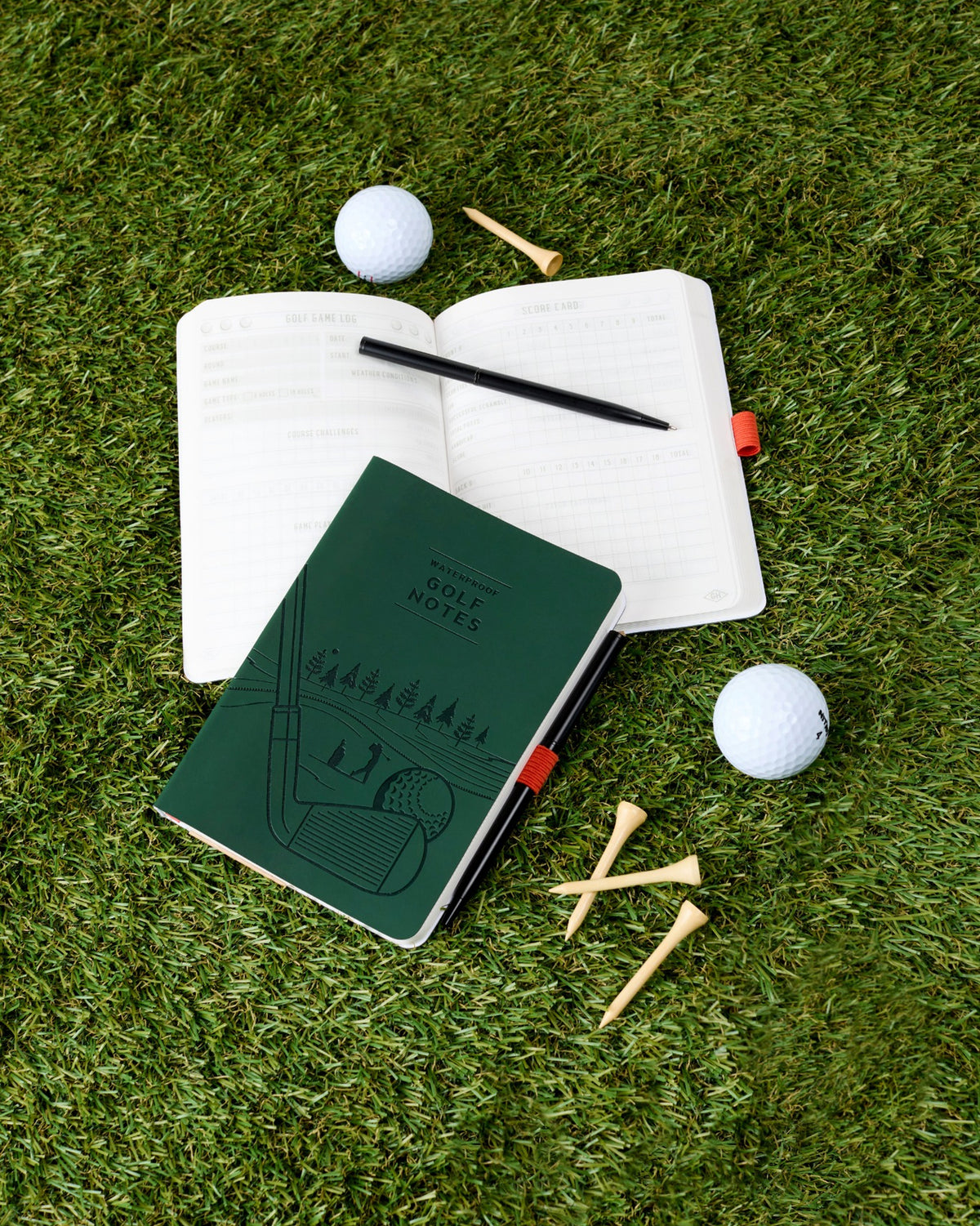 Waterproof Golf Notes Notebook & Pen