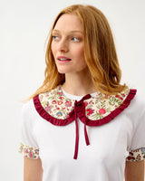Ivory Forest Friends Quilted Cotton Collar