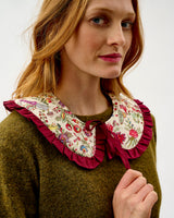Ivory Forest Friends Quilted Cotton Collar