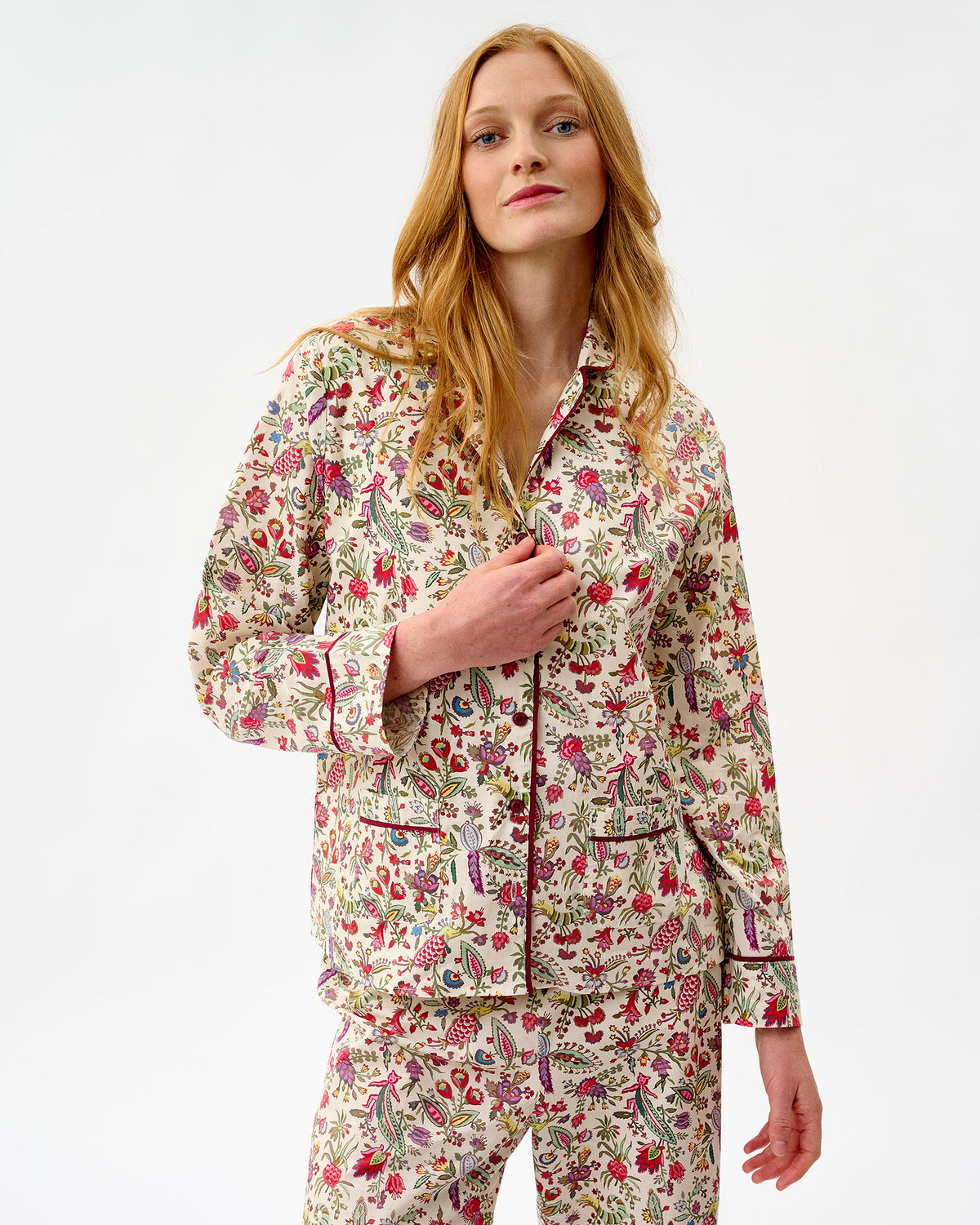 Ivory Forest Friends Cotton Pyjama Set