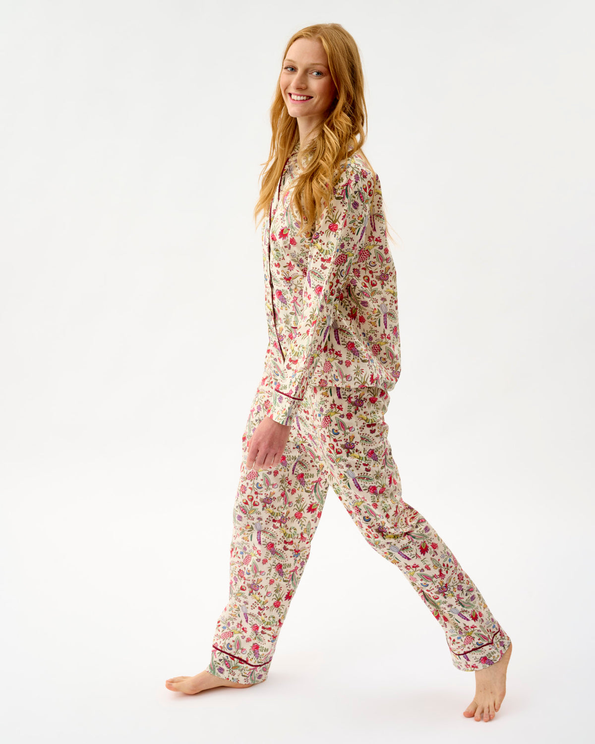 Ivory Forest Friends Cotton Pyjama Set