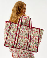 Ivory Forest Friends Quilted Cotton Tote Bag