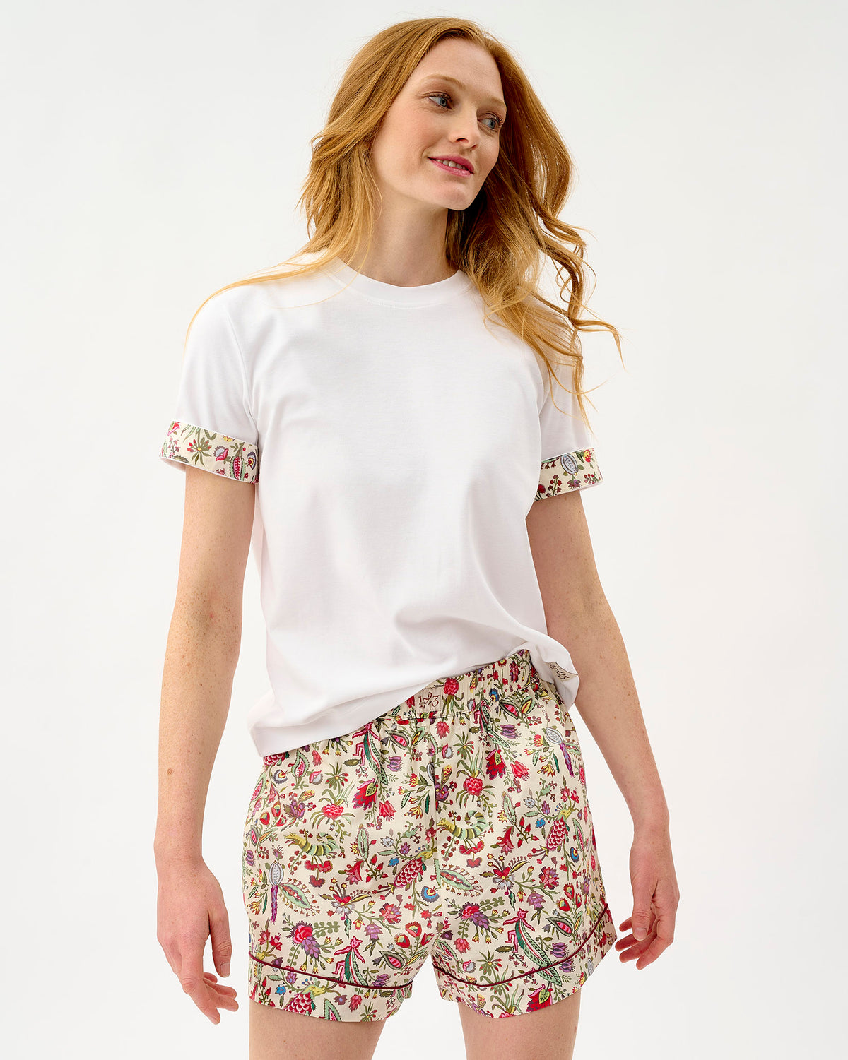 Ivory Forest Friends Cotton Shorts