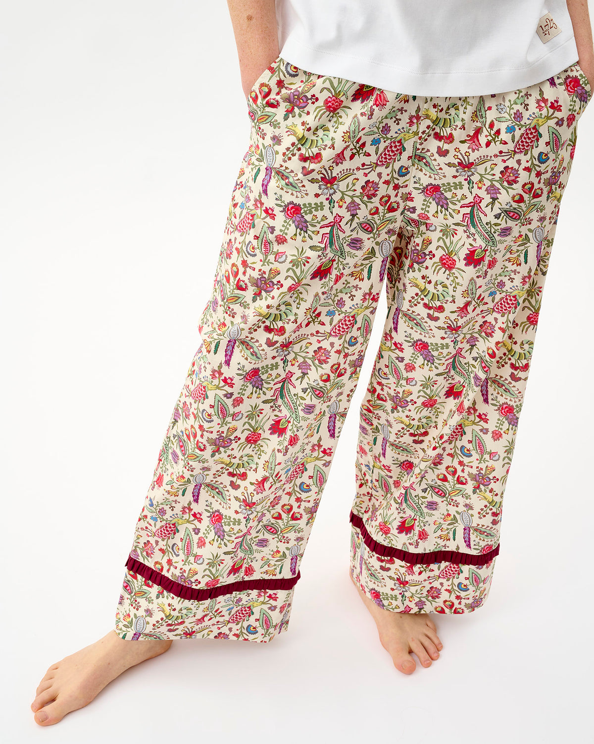 Ivory Forest Friends Frill Trim Cotton Bottoms