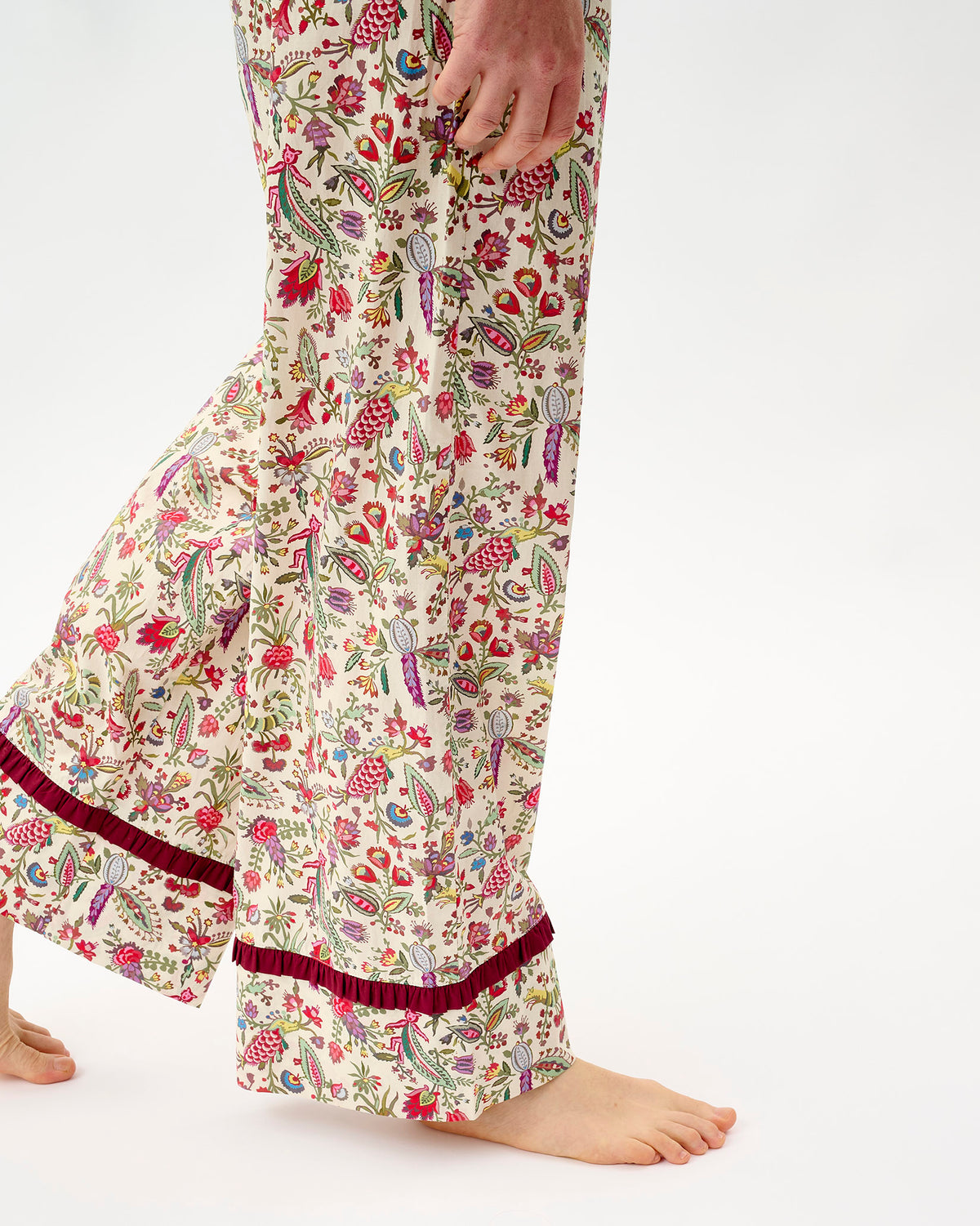 Ivory Forest Friends Frill Trim Cotton Bottoms