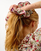 Ivory Forest Friends Cotton Hair Scrunchie