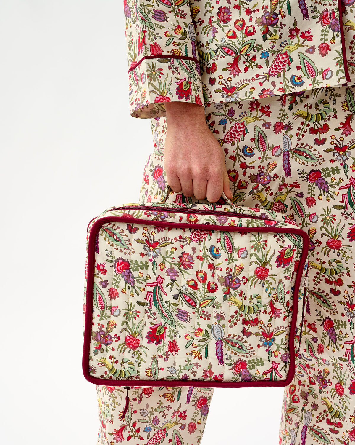 Ivory Forest Friends Cotton Travel Bag
