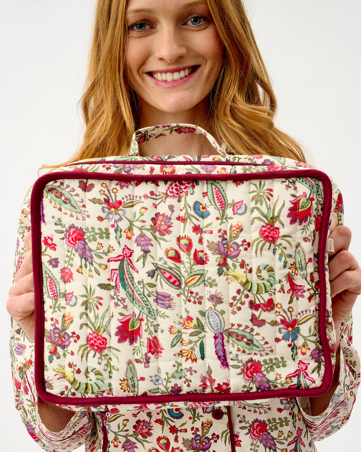 Ivory Forest Friends Cotton Travel Bag
