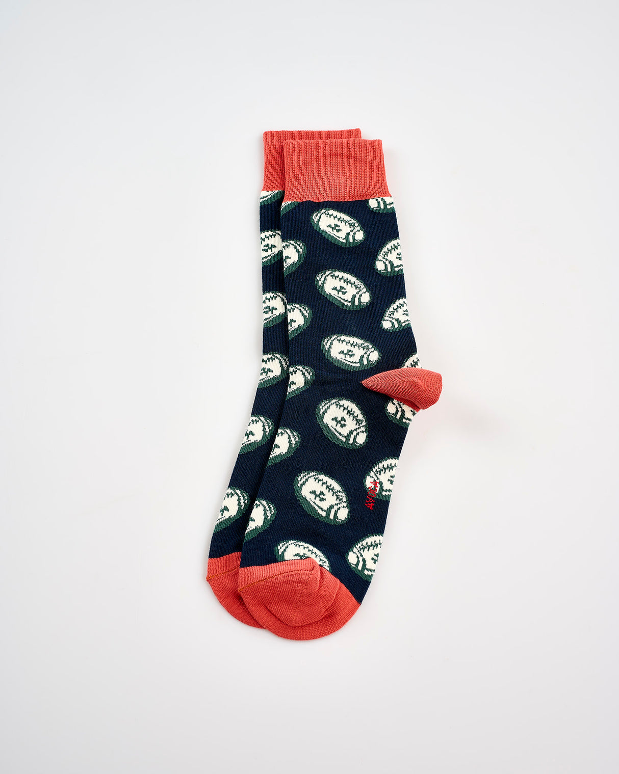 Navy & Rust Rugby Socks