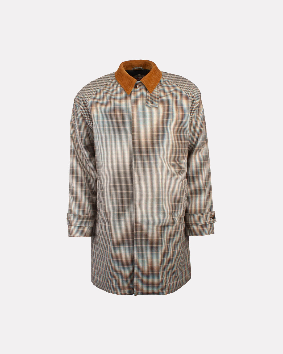 White Pepper Check Arn Coat