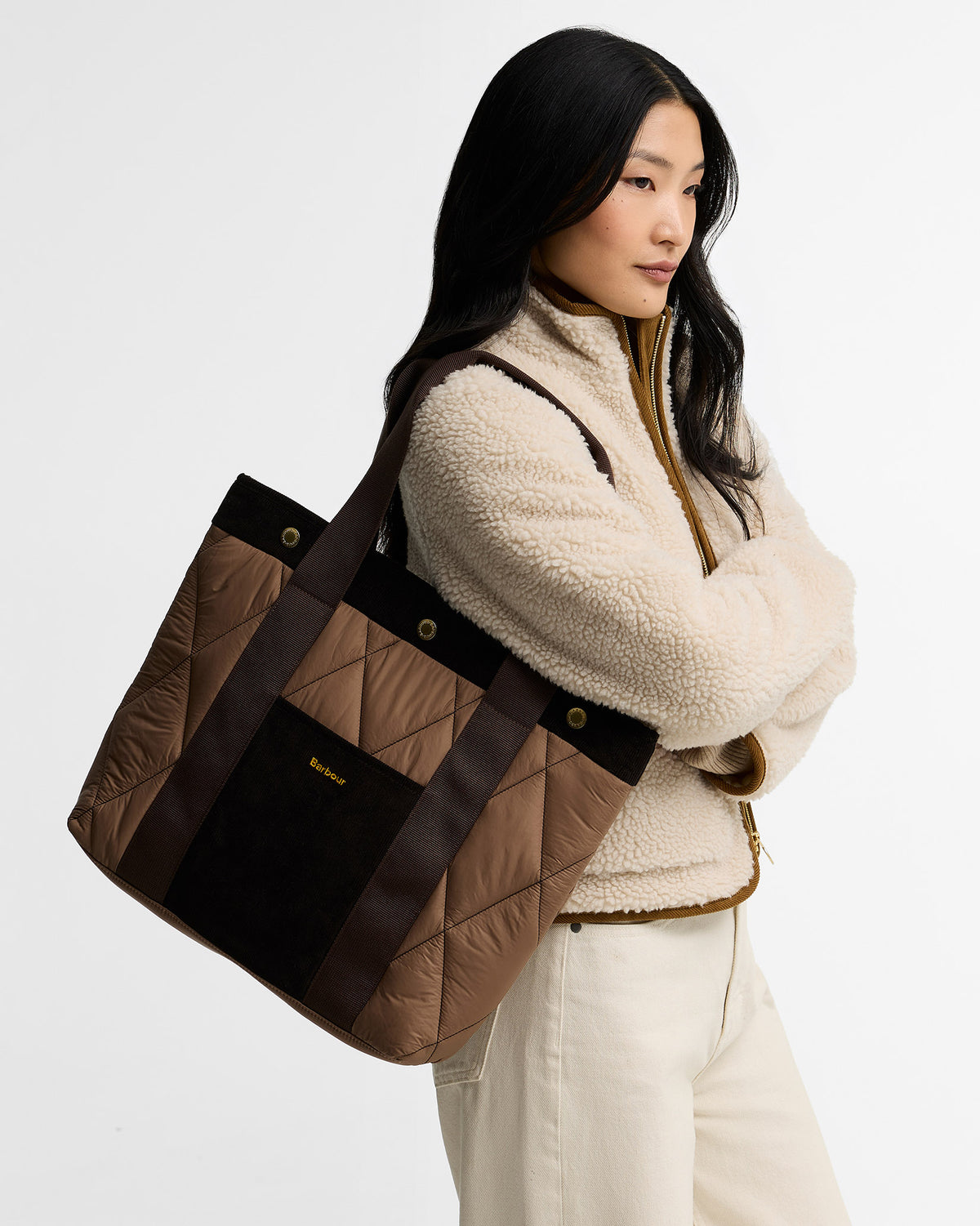 Muted Healy Quilted Tote Bag