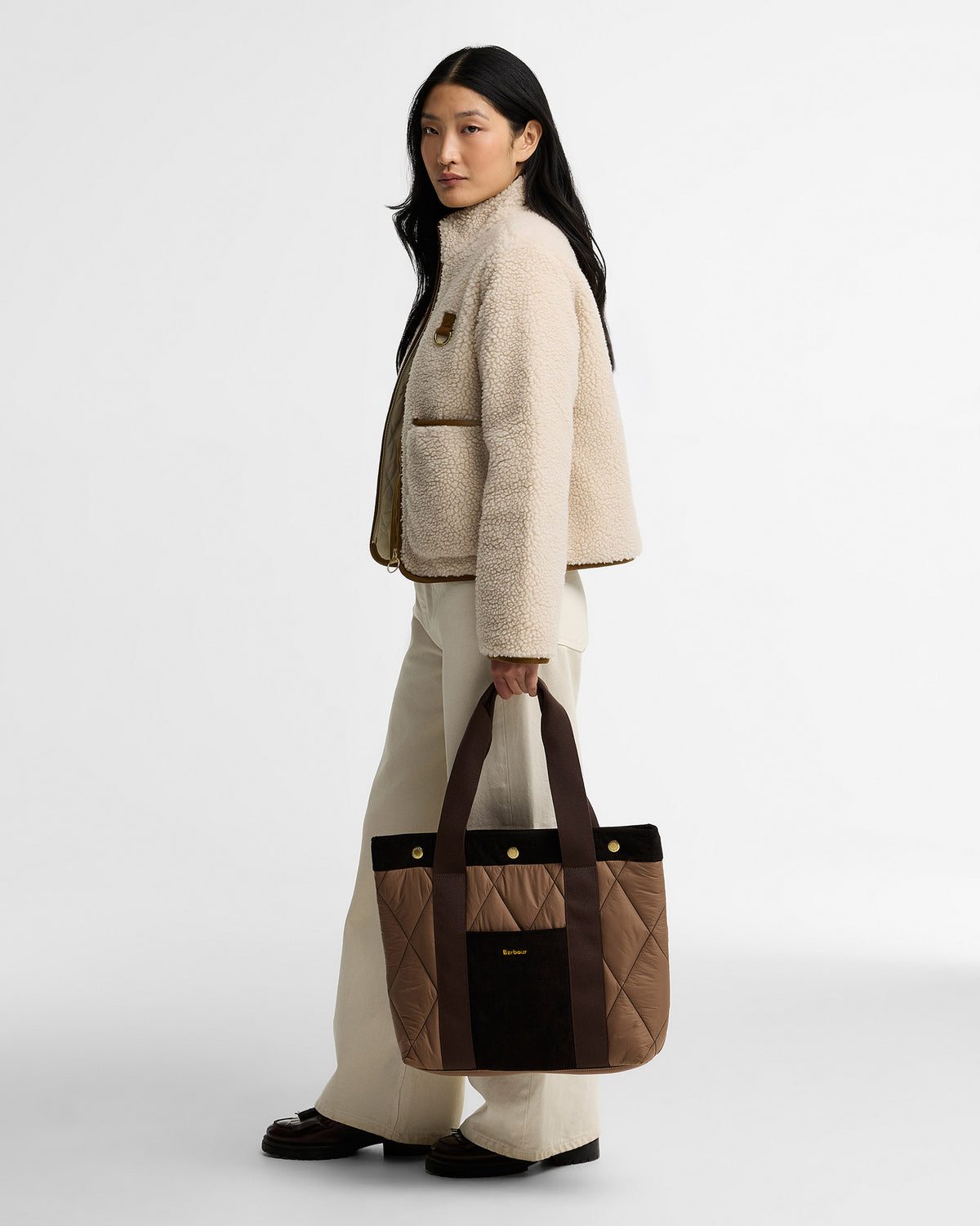 Muted Healy Quilted Tote Bag