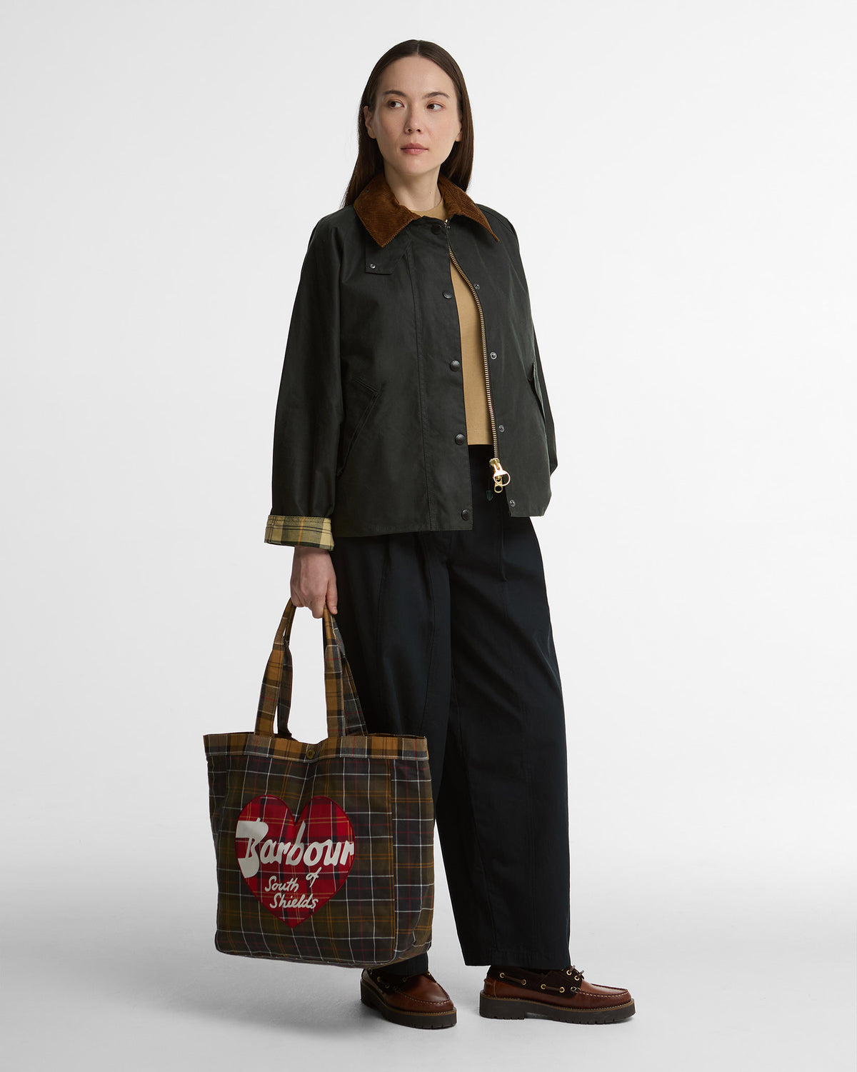 Classic Tartan Heart Tote Bag