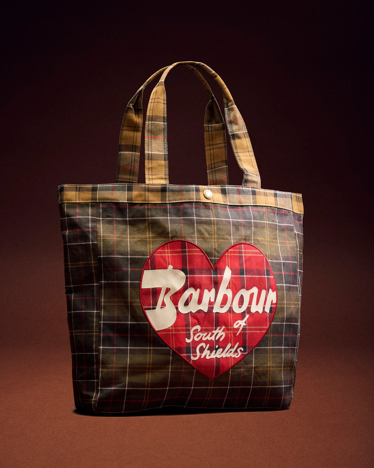 Classic Tartan Heart Tote Bag