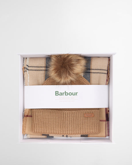 Hessian Tartan Dover Beanie & Hailes Scarf Gift Set