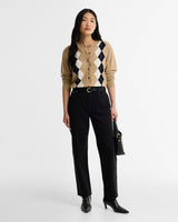 Warm Trench Mariana Knitted Diamond Cardigan