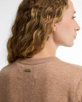 Camel Penwood Cashmere Knitted Jumper
