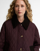 Fig Shadow Moira Quilted Jacket