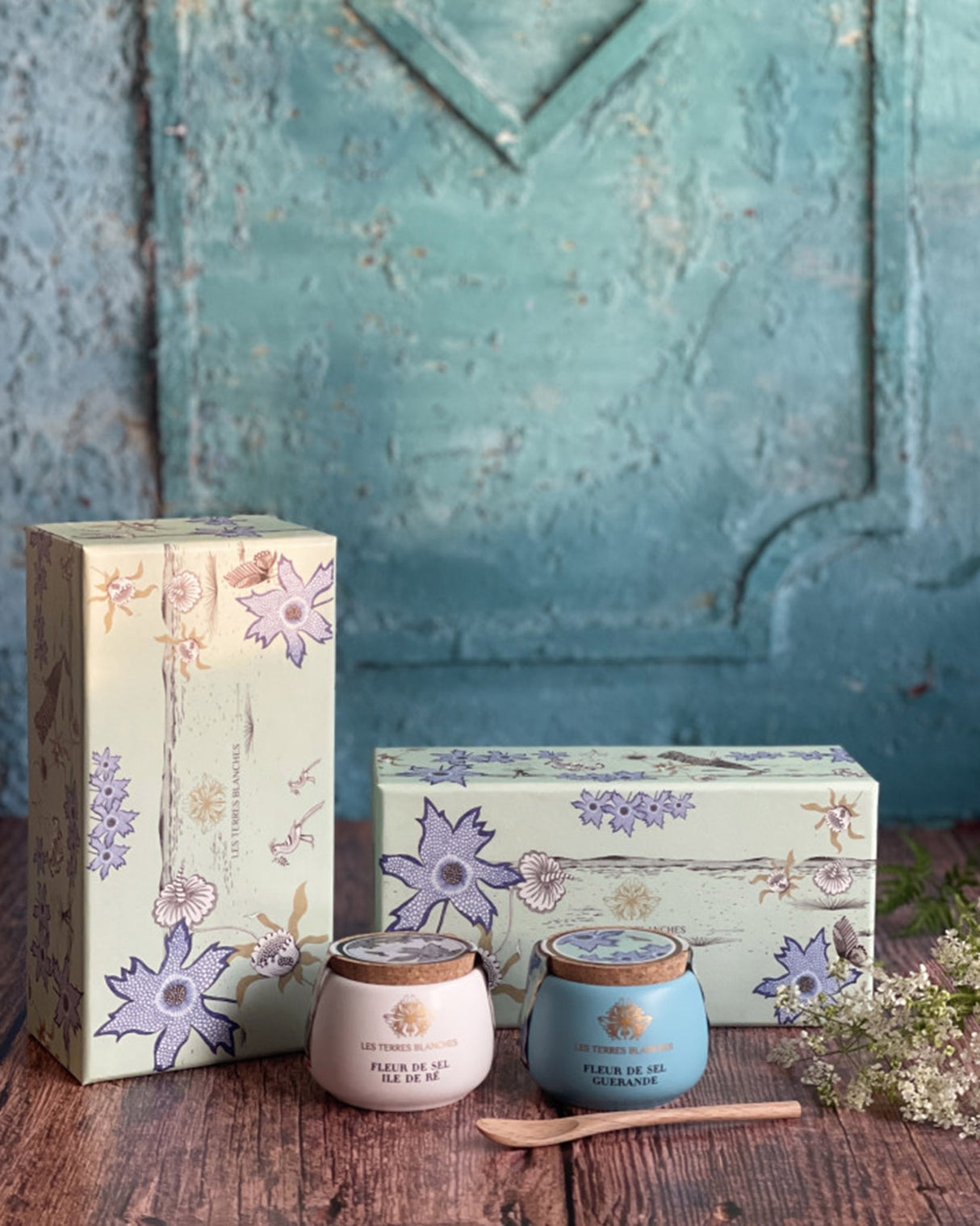 Les Terres Blanches Fleur de Sel Île de Ré & Guérande Gift Duo