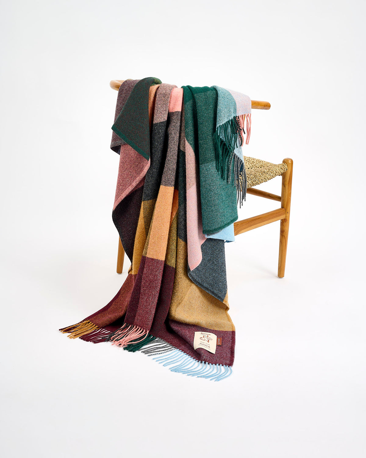 Gold Blush Lambswool Throw