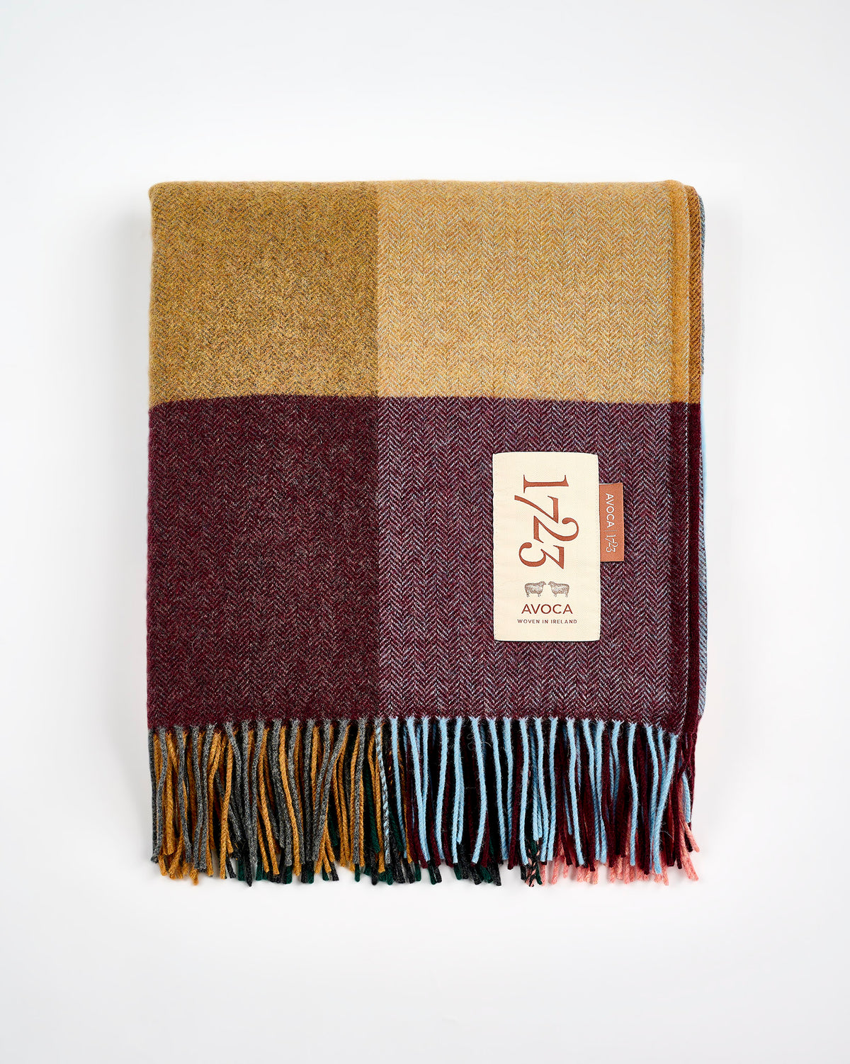 Gold Blush Lambswool Throw