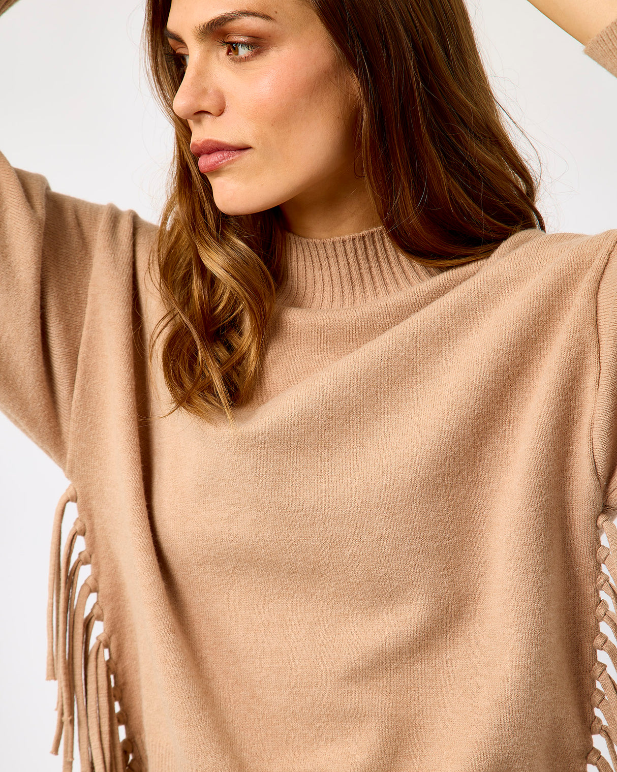 Dusty Oat Melis Fringe Jumper