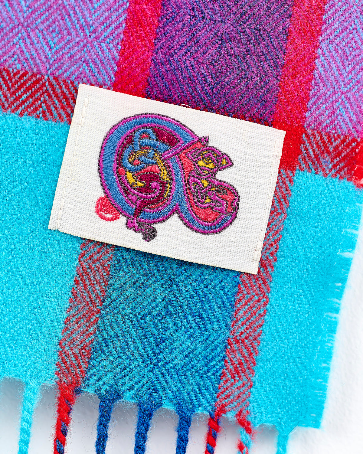 Blue Book of Kells Merino Scarf