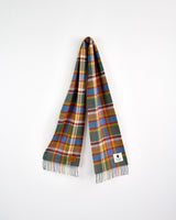 Multicolour Check Jonathan Swift Merino Narrow Scarf