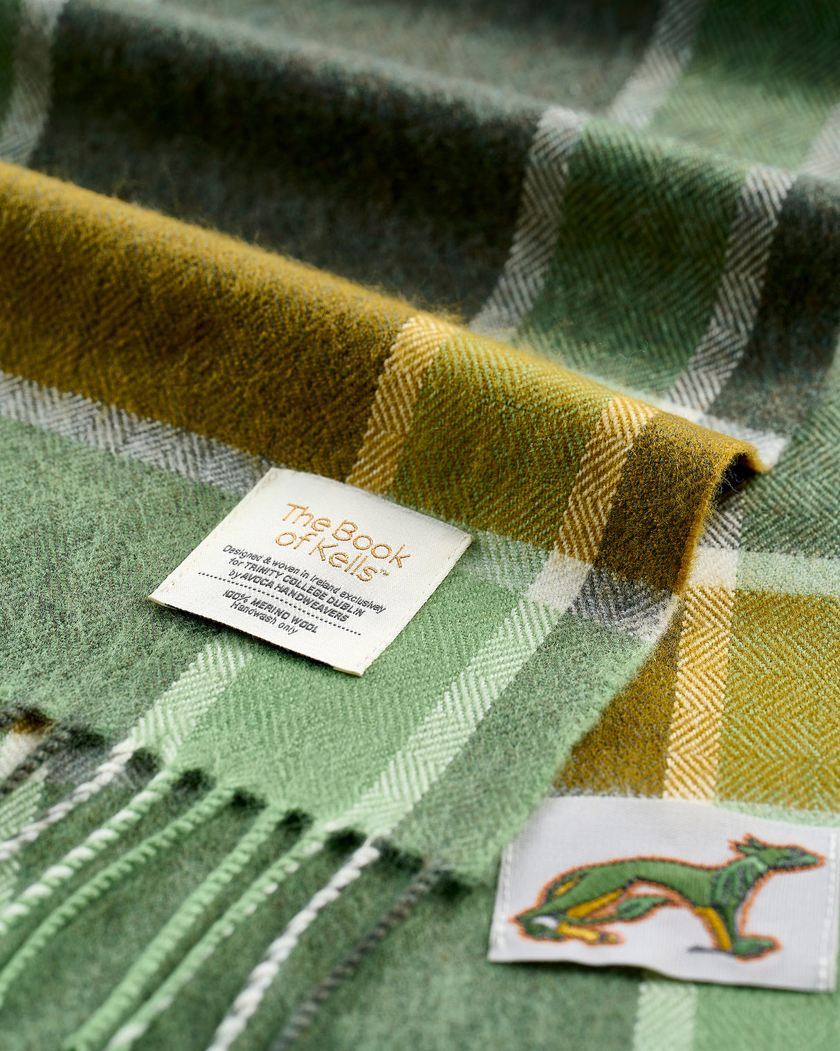 Green Book of Kells Merino Scarf