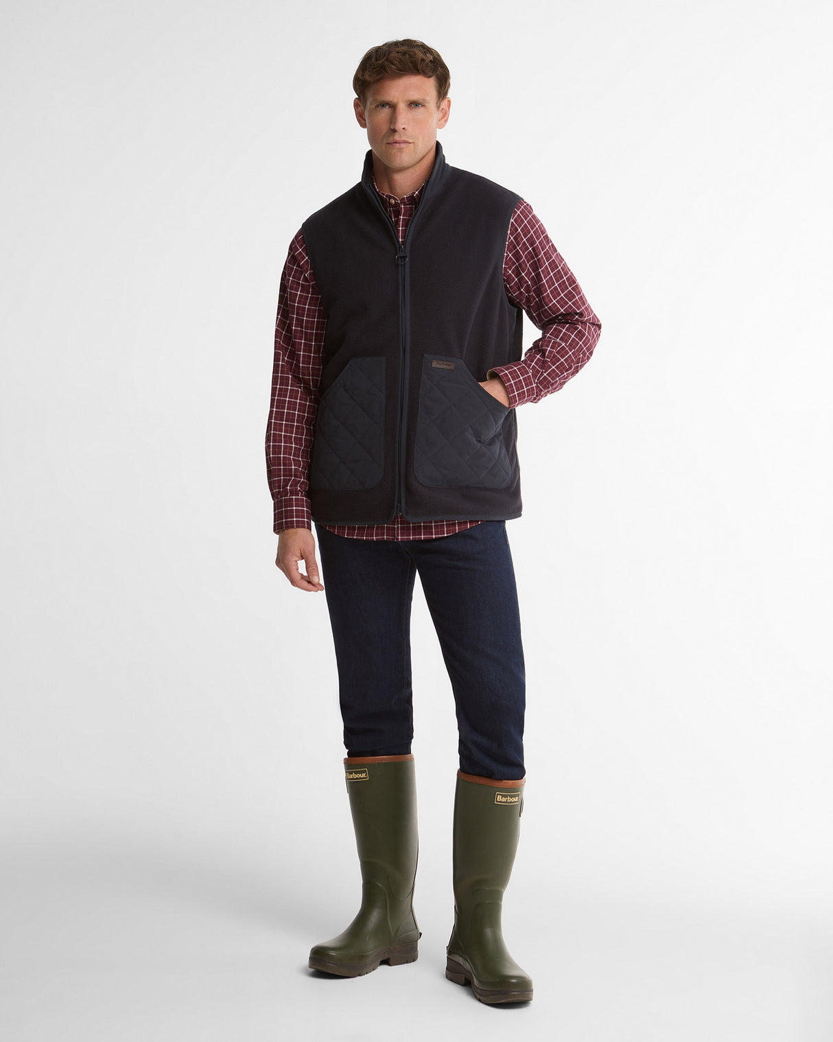 Dark Navy Lowich Fleece Gilet