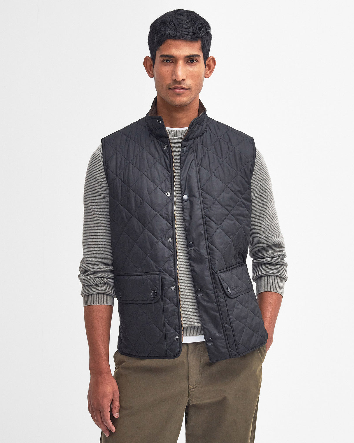 Navy Lowerdale Quilted Gilet