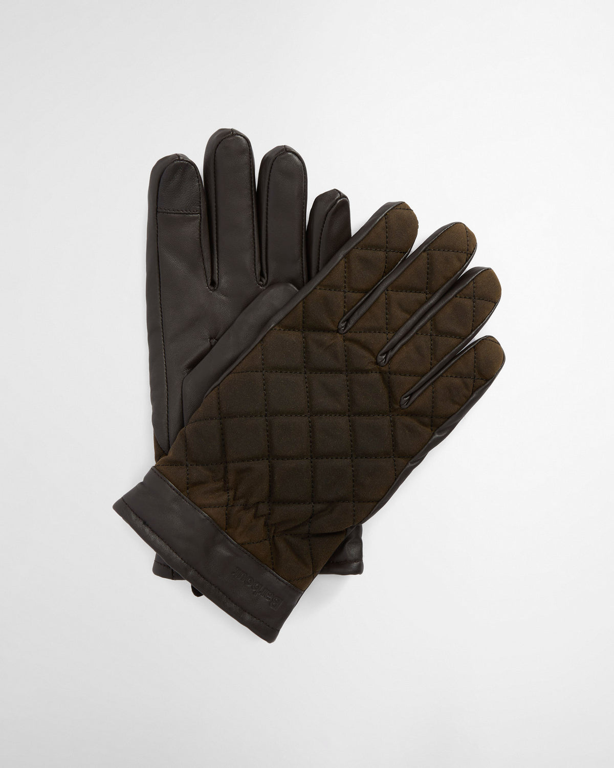 Olive & Brown Dalegarth Quilted Wax Gloves