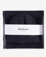 Navy Fleck Beanie & Scarf Gift Set