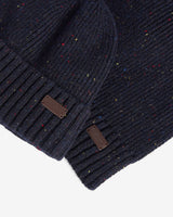 Navy Fleck Beanie & Scarf Gift Set