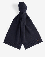 Navy Fleck Beanie & Scarf Gift Set