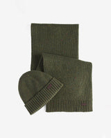 Olive Fleck Beanie & Scarf Gift Set