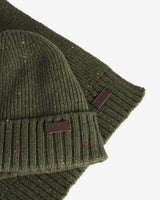 Olive Fleck Beanie & Scarf Gift Set