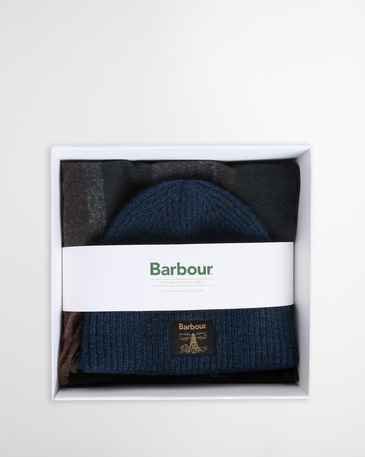 Navy & Grey Westerdale Beanie & Scarf Gift Set