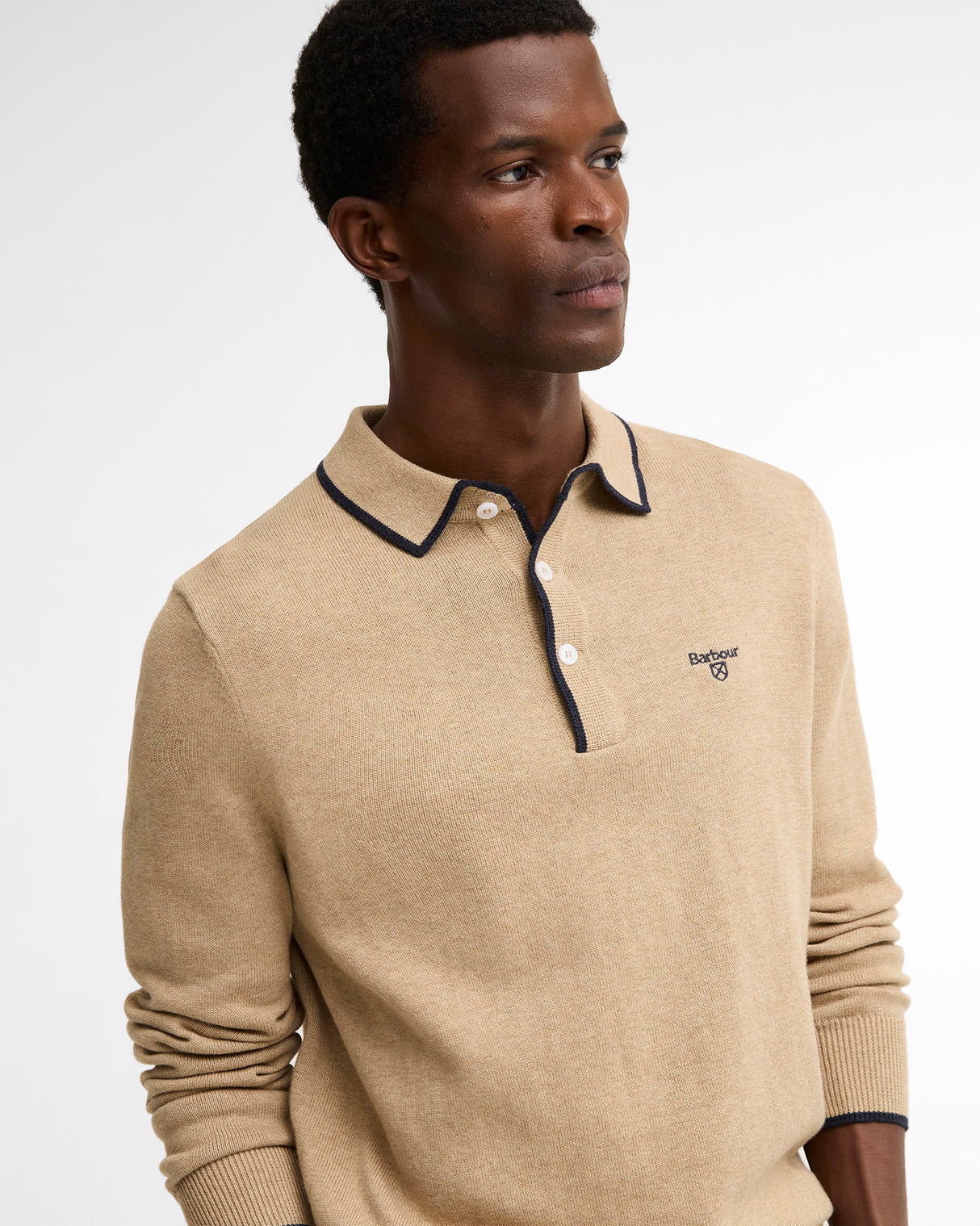 Stone Taunton Knitted Polo Shirt