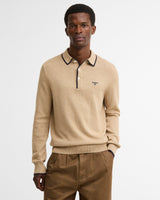 Stone Taunton Knitted Polo Shirt