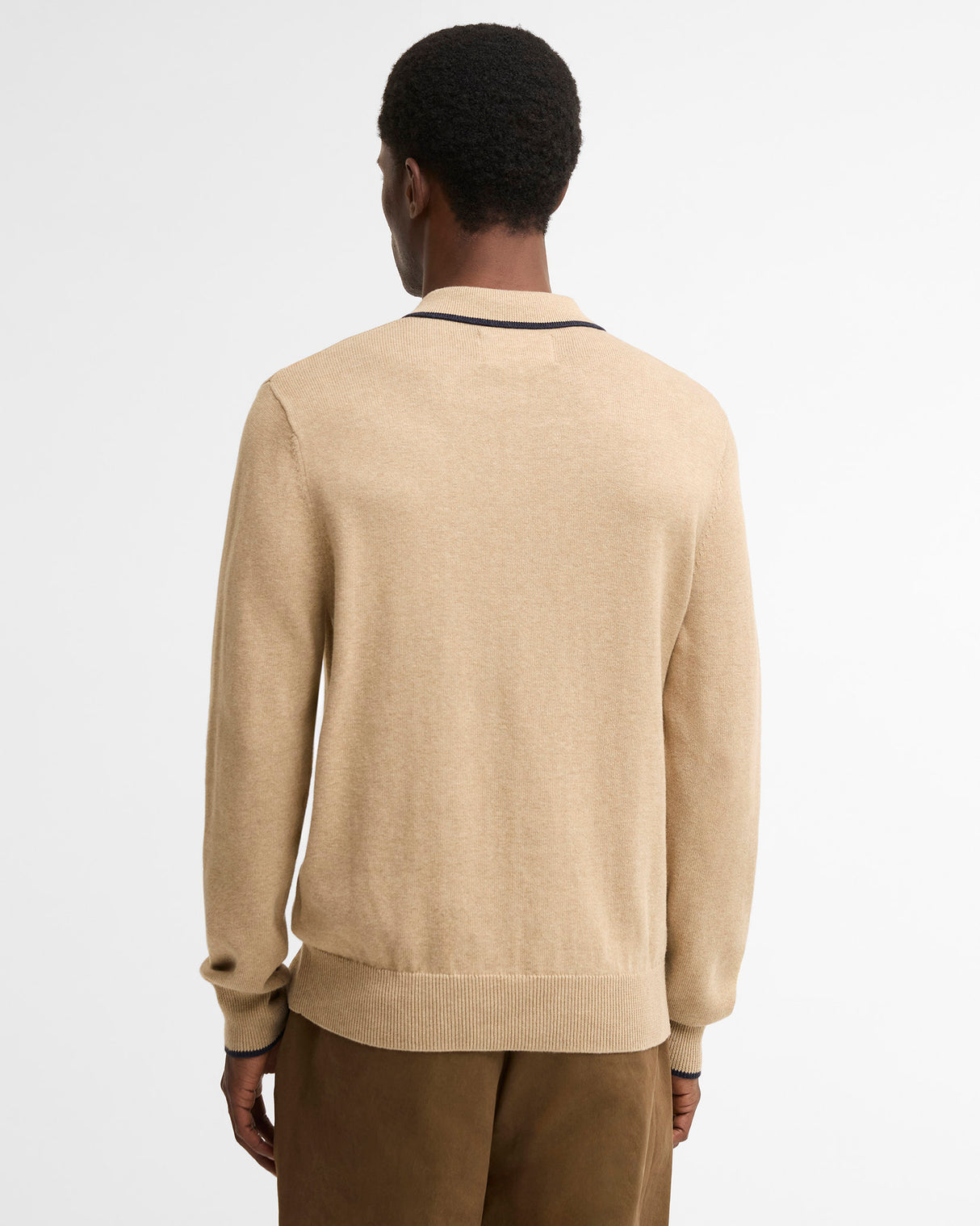 Stone Taunton Knitted Polo Shirt